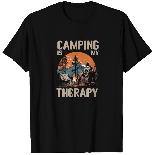 camping is my therapy T Shirts