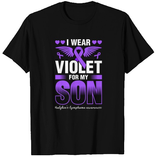 I Wear Violet For My Son Hodgkins Lymphoma T Shirts