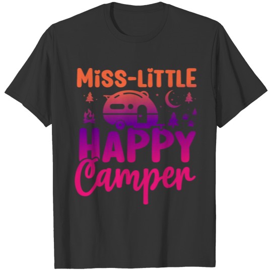 Miss Little Happy Camper Camping Lover trending T Shirts