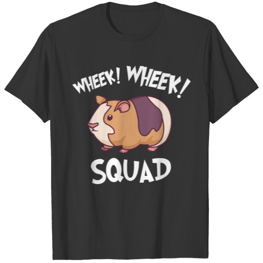 Cute Funny Wheek Squad Guinea Pig T Shirts