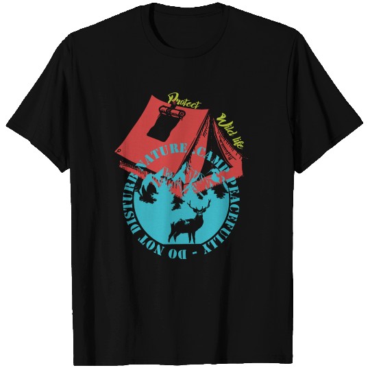 Camp Peacefully Do Not Disturb Nature T Shirts