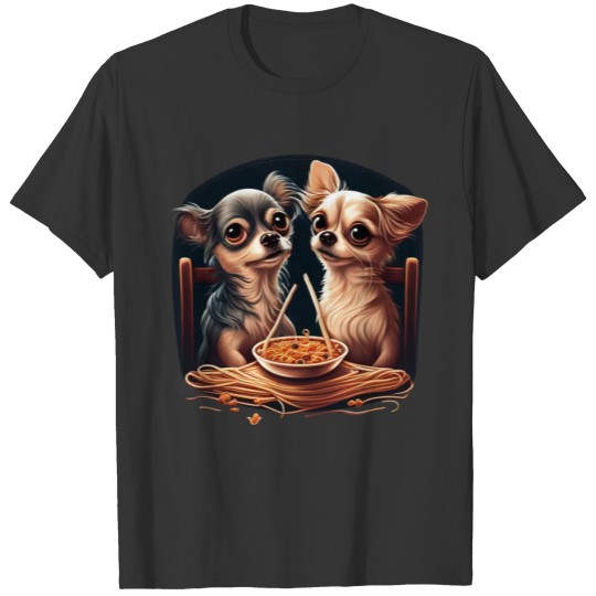 Chihuahua | Lady | Spaghetti | Movie | Cute Dog | T Shirts