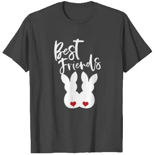 Best Friends BFF Easter Bunnies Love Couple T Shirts