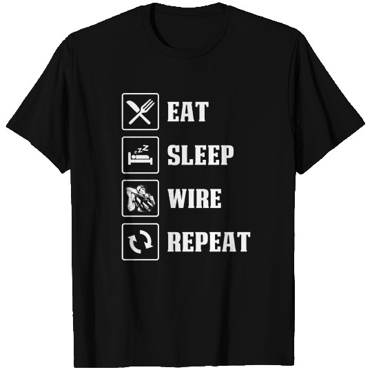 Electrician Eat Sleep Wire Repeat Proud T Shirts