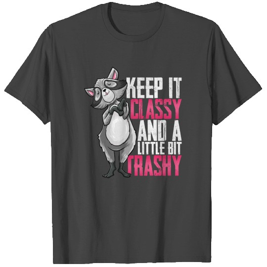 Racoon Keep It Classy And A Little Bit Trashy T Shirts