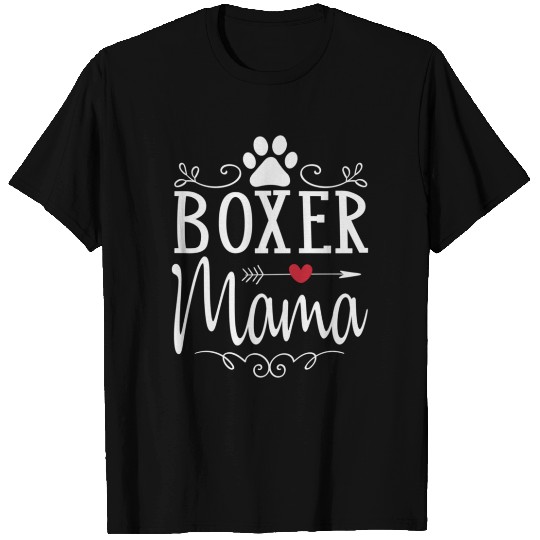 Boxer Mama Boxer Dog T Shirts Gift For Boxer Lover