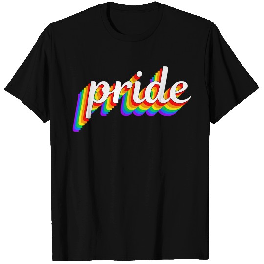 Happy Pride Rainbow Multi Color Gay Lesbian Lgbtq T Shirts