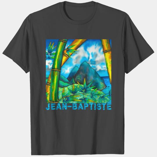 St. Lucia Pitons & Bamboo T Shirts
