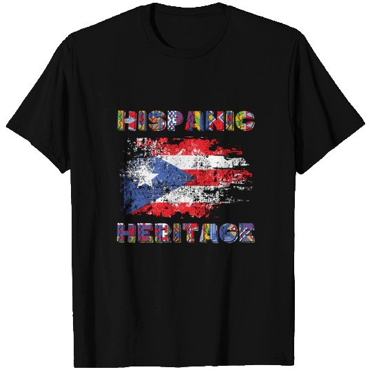 Puerto Rico Hispanic Heritage Month T Shirts