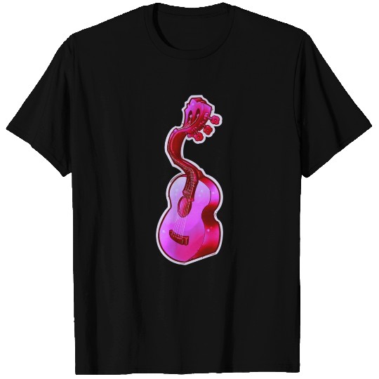 Psychedelic Pink Acoustic Guitar T Shirts