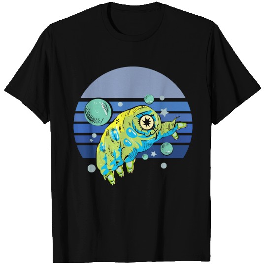 Tardigrade Blue Retro T Shirts