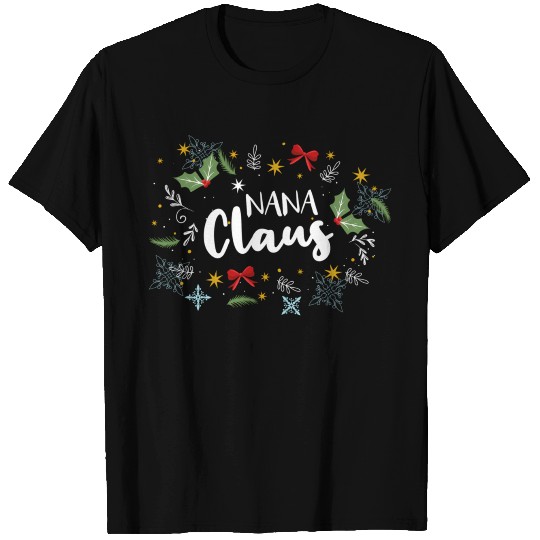 Nana Claus Pajamas Set For Nana T Shirts