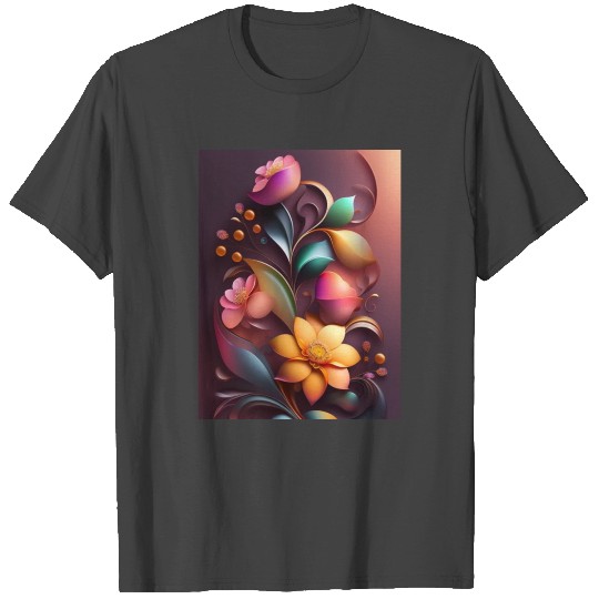 Blooming Beauty Floral Print #RS149608481 T Shirts