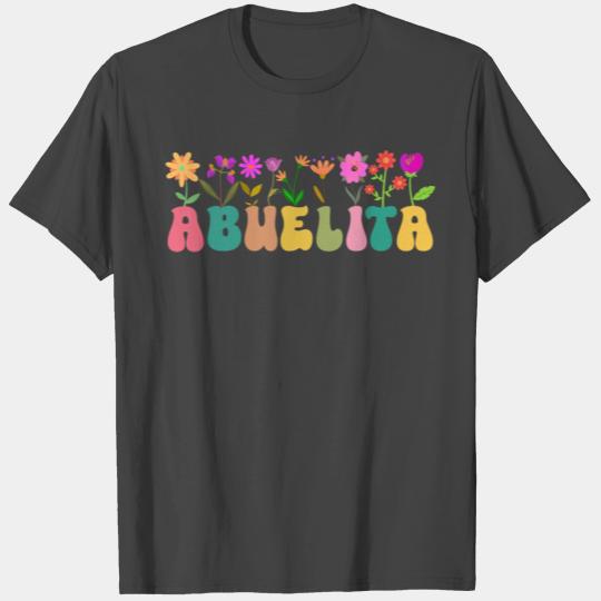 Retro Groovy Floral Abuelita Grandma Flowers T Shirts