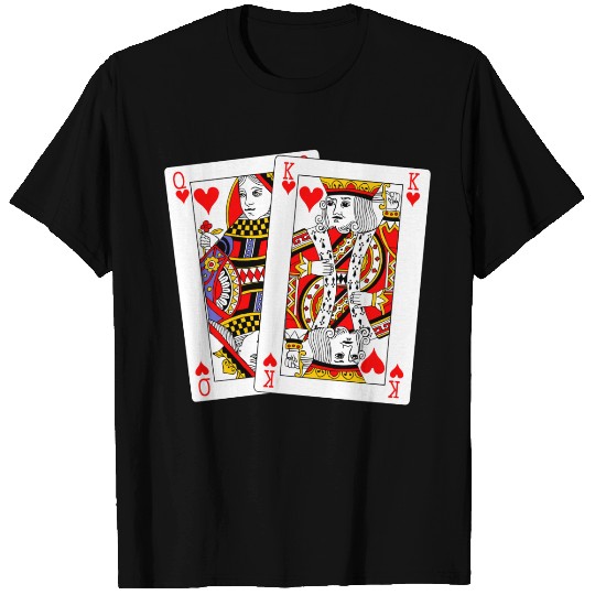 Queen and King of Hearts T Shirts