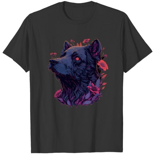 Petals and Paws | Cute Floral Dog T Shirts
