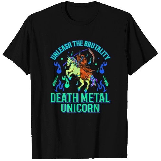 Goth Rock Satan Unicorn Festivals Death Metal T Shirts