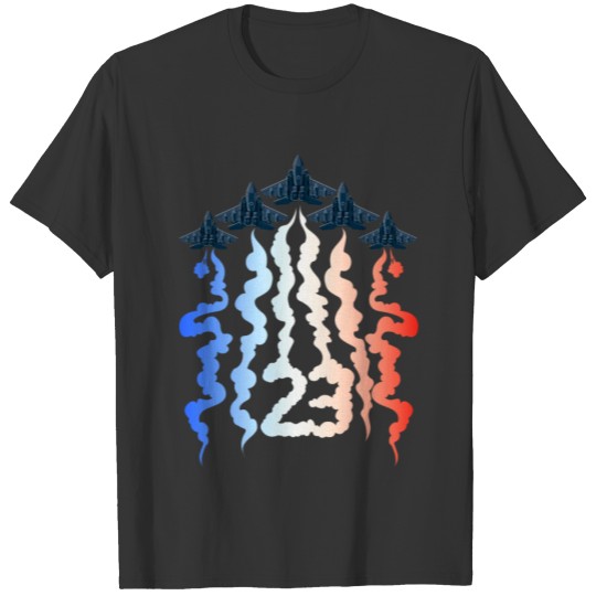 4th of July Jet Patriotic American Adult 23rd T Shirts