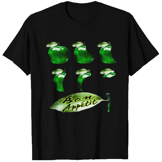 Green Apple Bon appétit T Shirts
