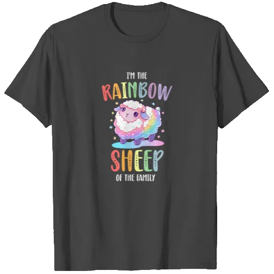 Rainbow Sheep LGBTQ Transgender Pride Community T Shirts