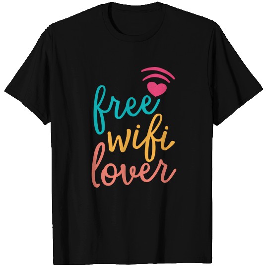 DESIGNFree Wifi Lover T Shirts