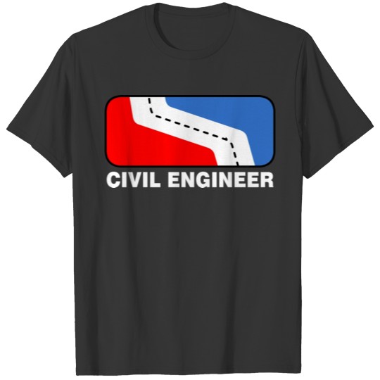 Civil Engineer League White Text green T Shirts
