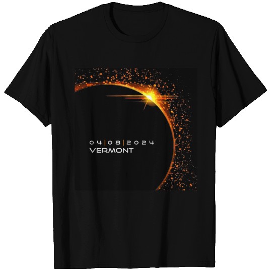 Vermont 2024 Eclipse Cool Souvenir Memento April 8 T Shirts