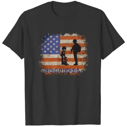 Military, Patriotic, Grateful, 4th of july, USA T Shirts