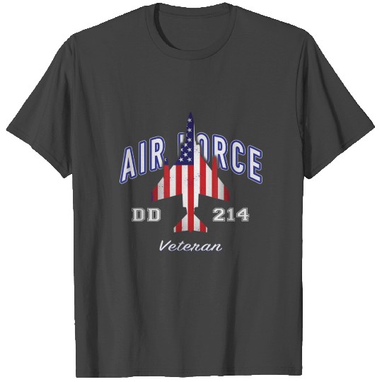Air Force Veteran American Flag F-4 Phantom T Shirts