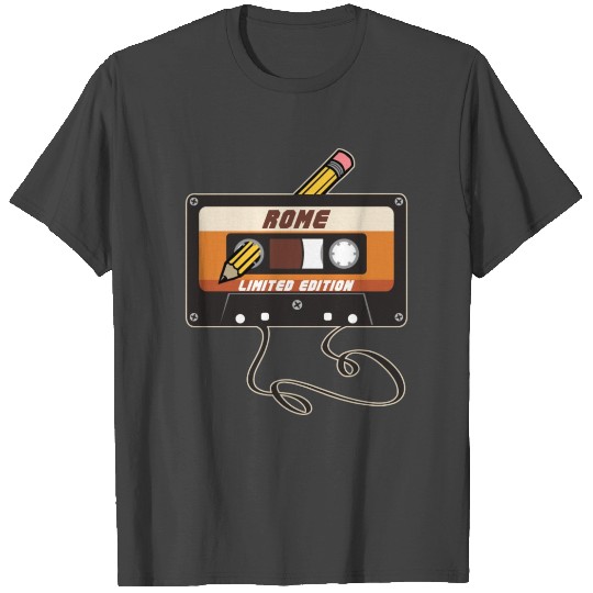 Rome Limited Edition Cassette Tape Vintage Style T Shirts