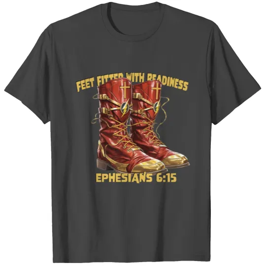 Armor Of God, Feet Fitted w/ Readiness, Superhero T Shirts