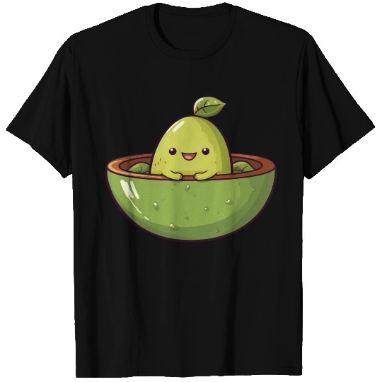Avocado meets Lime, Fresh Fruit Design T Shirts