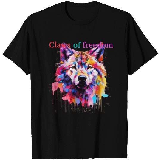 Lone Wolf in Multicolor T Shirts