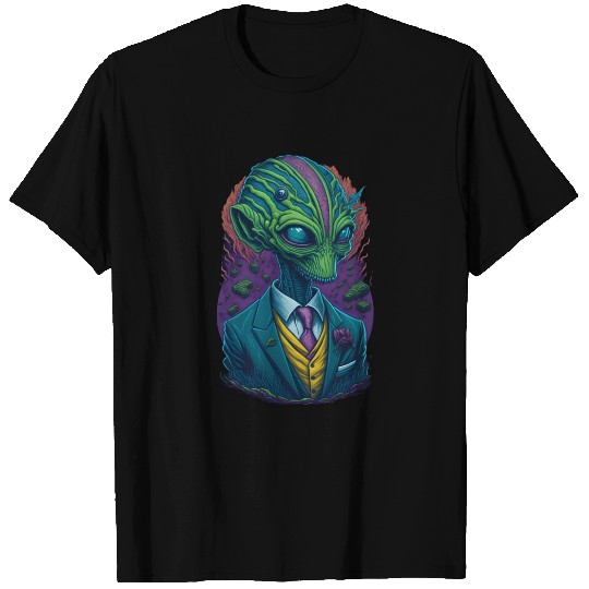 Alien in A Tuxedo Aliens UFO T Shirts