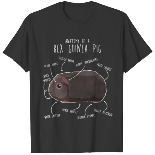 Rex Guinea Pig Anatomy T Shirts