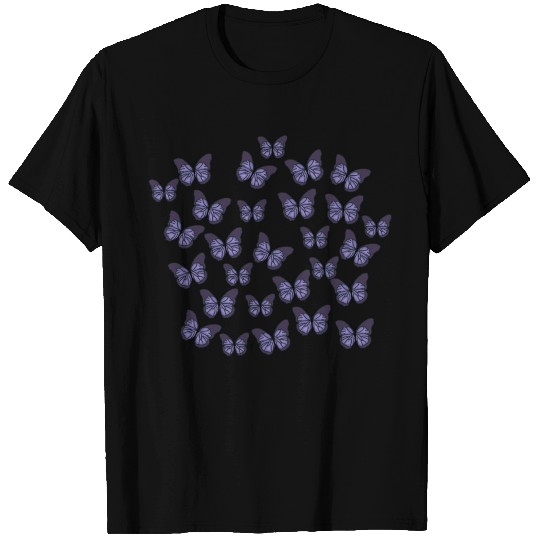 Aesthetic Purple Butterflies T Shirts