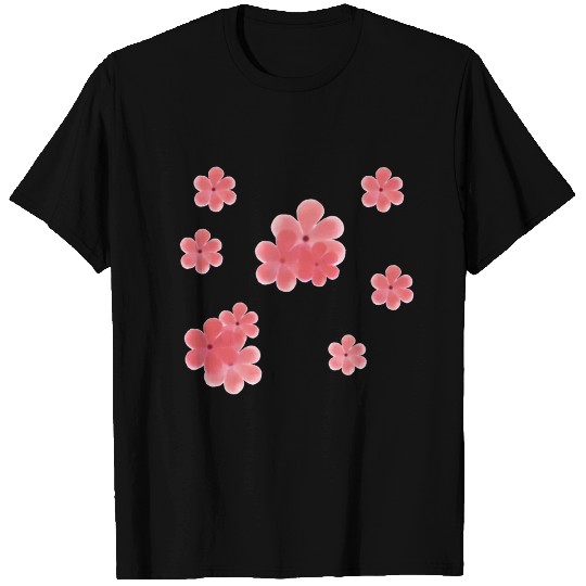 orange flower stickers T Shirts