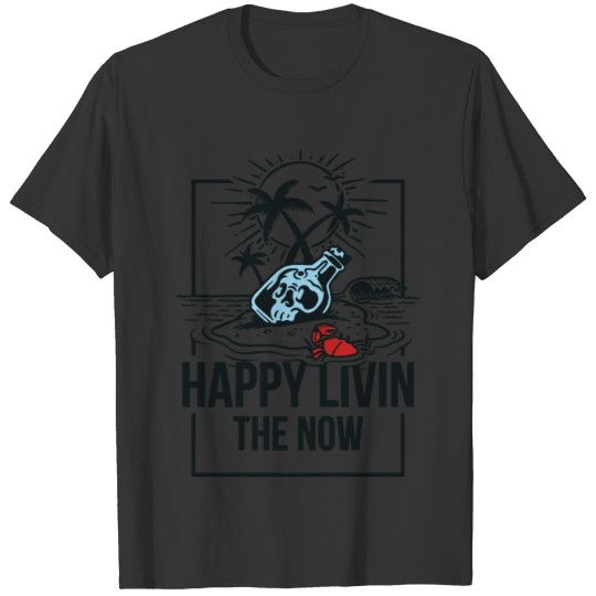 happy livin beach T Shirts