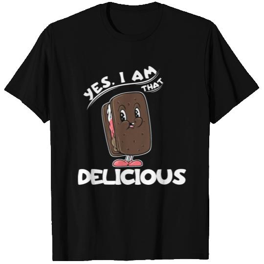 Chocolate Strawberry Vanilla Ice Cream Sandwich T Shirts