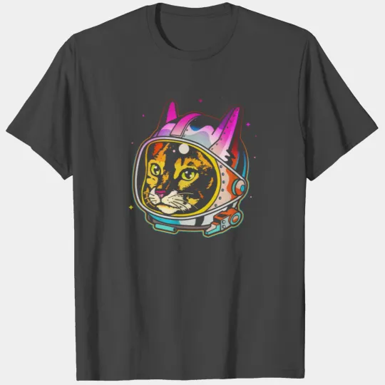 Astro Cat Graphic T Shirts