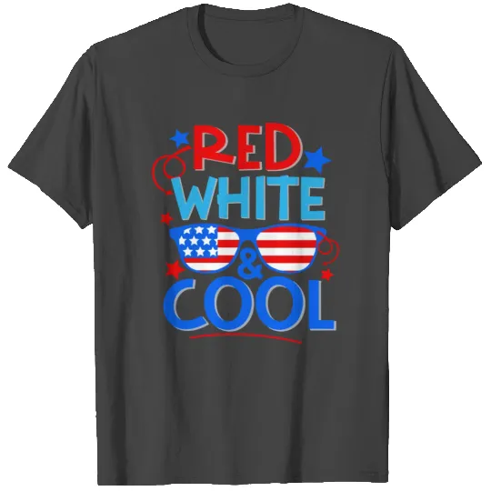 4th Of July Red White And Cool Patriotic Stars T Shirts
