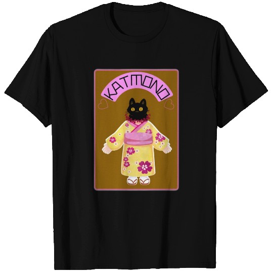 Fun Cute Katmono (Kimono) By Abby Anime(c) T Shirts