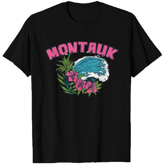 Montauk New York Summer Nyc Tropical Montaukett T Shirts