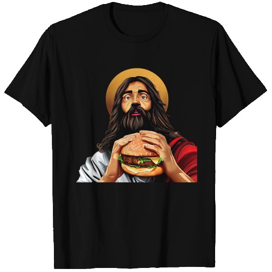 Cheeseburger with Jesus T Shirts