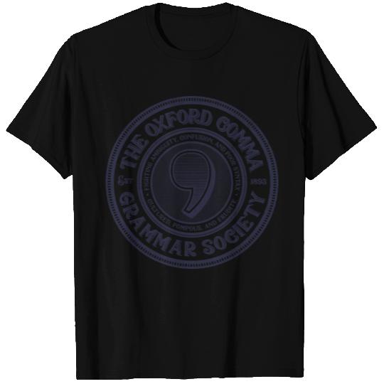 The Oxford Comma Grammar Society T Shirts