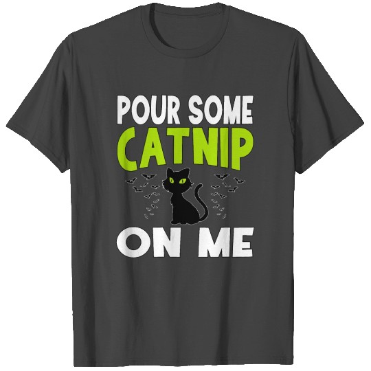Cute Halloween Cat Catnip Pun T Shirts