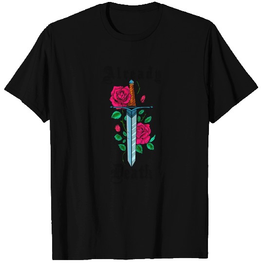 Rose Flower Knife T Shirts