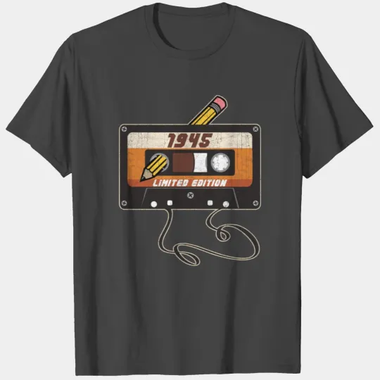 1945 Limited Edition Cassette Tape Vintage Style T Shirts