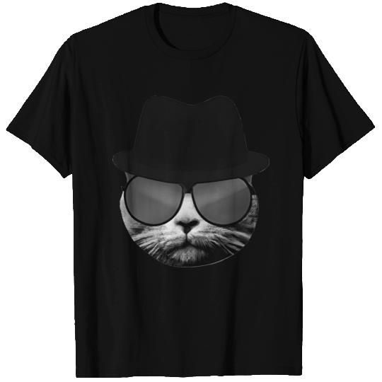Blues Cat 2 Grayscale T Shirts