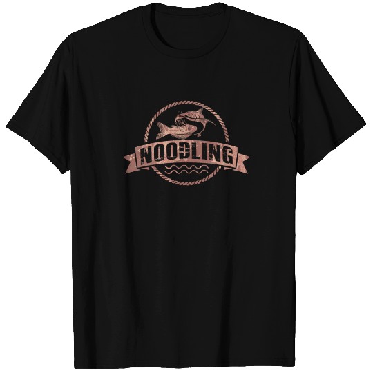 Catfish Fishing Waller Fish Noodler Flathead T Shirts